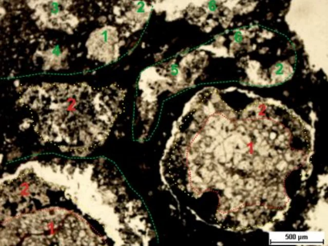 Measured aqueous alteration textures in Kaba chondrite