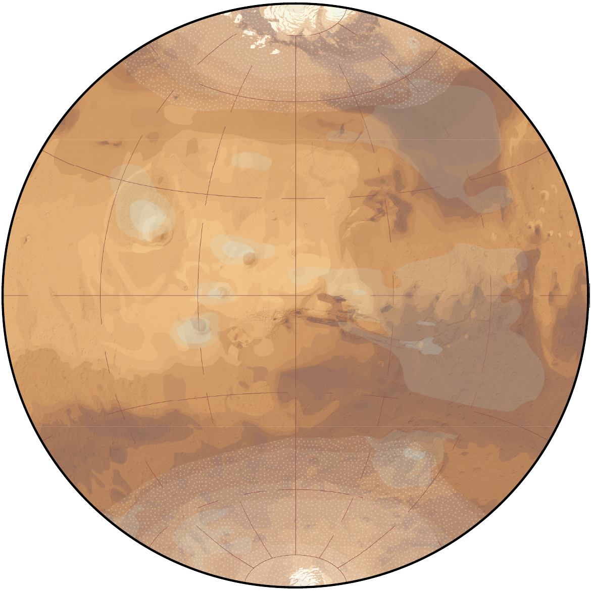 A Mars nyugati félgömbje névanyag nélkül