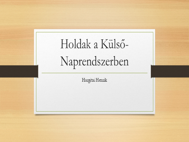 Holdak a Külső-Naprendszerben