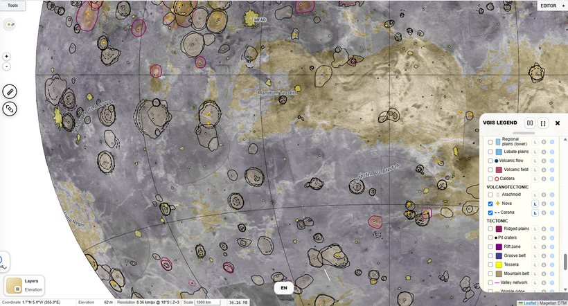 Venus GIS